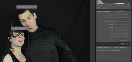 Lightroom : la detection des visages Photopassion - Metadonnes