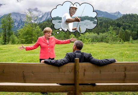 Détournements: Barack Obama et Angela Merkel au G7