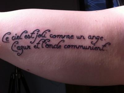 Mate mon tatouage, il te dira qui je suis