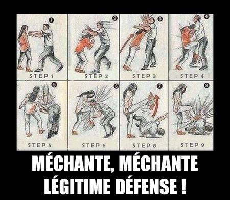 Un petit peu de violence méchante méchante légitime défense