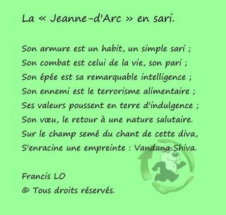 La Jeanne-d'Arc en sari La Jeanne-d'Arc en sari
