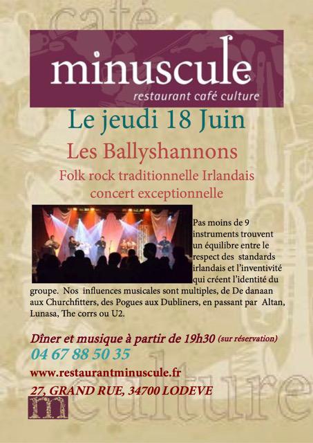 Les Ballyshannons au Minuscule Les Ballyshannons au Minuscule