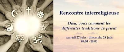 Une rencontre interreligieuse sur la prière du 26 au 28 juin près de Paris Une rencontre interreligieuse sur la prière du 26 au 28 juin près de Paris
