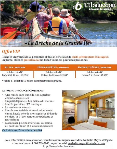 Promo : La Brèche de la Grande île en formule groupe promo groupe