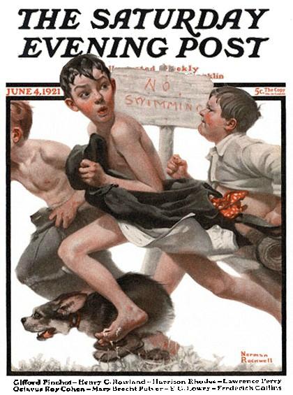 1921-6-4_No_Swimming_-_Norman_Rockwell