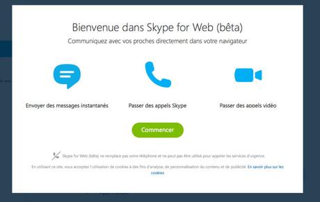 Vous pouvez utiliser la version Web de Skype dès maintenant