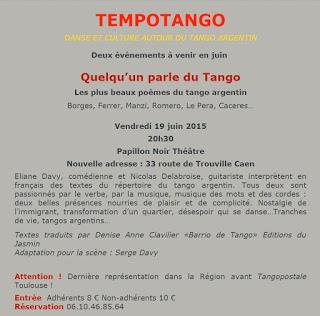 A Caen, un spectacle à partir de Barrio de Tango [ici]