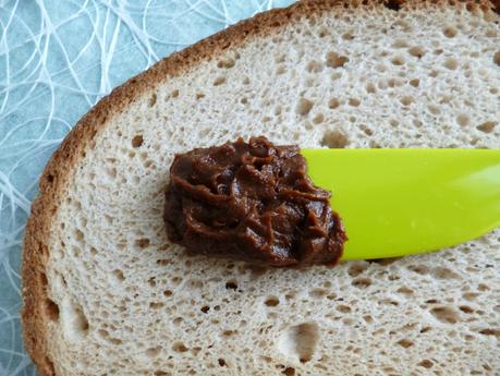 tartinade chicorée et cacao à 30 kcal (sans gluten, diététique, végane, sans lait, sans lactose, sans beurre et riche en fibres) P1220221
