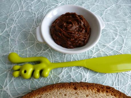 tartinade chicorée et cacao à 30 kcal (sans gluten, diététique, végane, sans lait, sans lactose, sans beurre et riche en fibres) P1220209