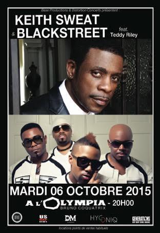 EVENT PARTENAIRE – Keith Sweat et Blackstreet en concert à Paris !