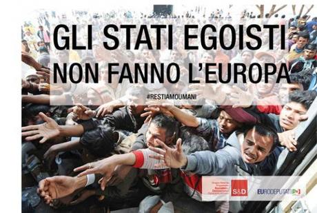Une affiche du Parti démocrate italien : Migrants : pourquoi la France commence sérieusement à agacer l'Italie