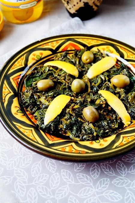 Bakoula salade d’épinards marocaine