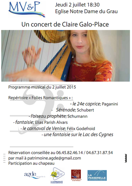 Musique, Vins et Patrimoine à l’ église Notre dame du Grau Musique, Vins et Patrimoine à l’ église Notre dame du Grau