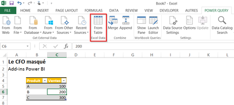 Power Query From Table