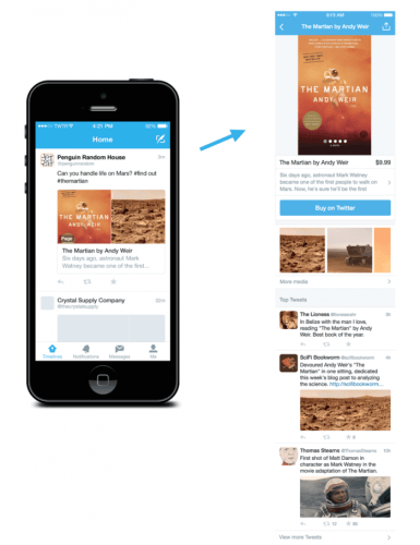 Twitter déploie les pages et collections de tweets de produits et lieux