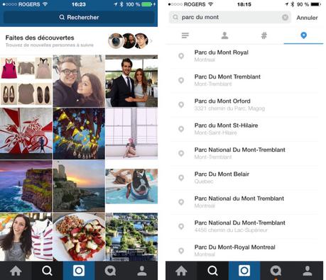 Moteur de recherche plus intéressant sur Instagram pour iOS et Android Moteur de recherche plus intéressant sur Instagram pour iOS et Android