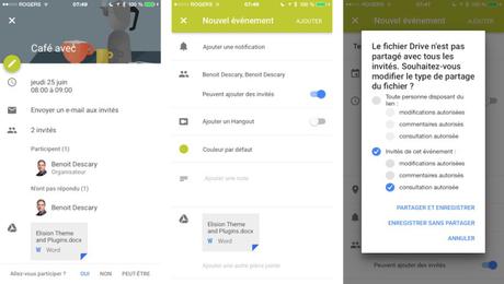 Google Drive s’intègre à Google Agenda pour iPhone