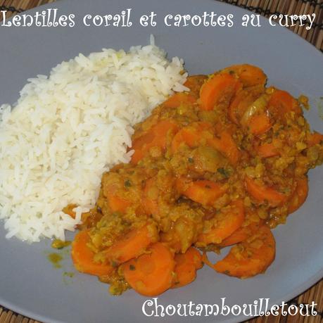 carottes curry lentilles