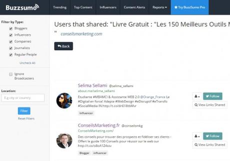 Comment réussir un Webinar – Partie 3 buzzsumo liens buzz