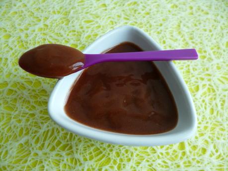 crème dessert au sirop d'agave au chocolat à seulement 70 kcal (diététique, allégée, végane, bio et à IG bas) P1220717