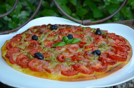 Pizza tomates - mozza