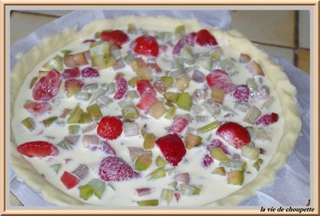 tarte fraises-rhubarbes meringue italienne-9