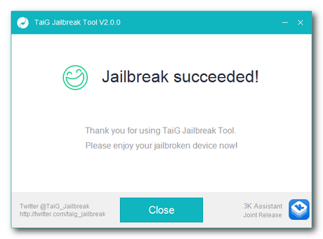 [TUTO] Jailbreak TaiG version 2.1.3 pour votre iPhone ou iPad sous iOS 8.3