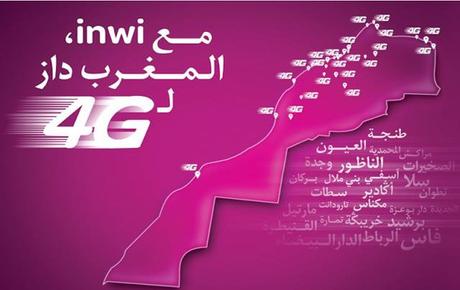 Inwi 4G : Plus de 21 villes couvertes à son lancement