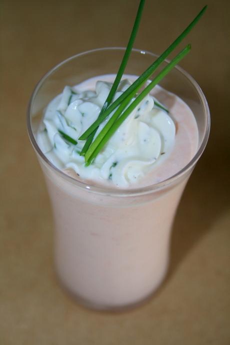 VERRINE DE MOUSSE DE SAUMON