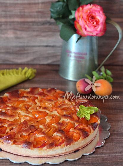 Tarte aux abricots et amandes