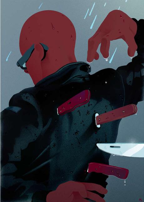 Expressive cool dark illustrations by Paul Lacolley