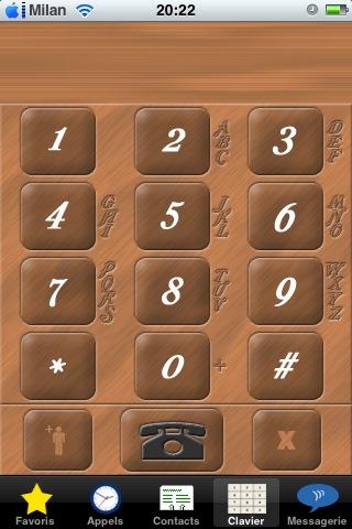 Dialer iPhone Digital and WoodStyle