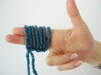 tricot avec les doigts