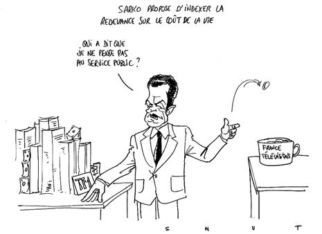 Sarkozy fait la charité à France Television