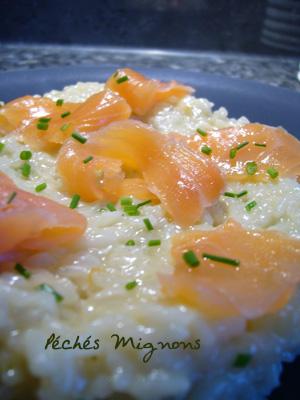 Risotto au citron et saumon fumé Rapide, Risotto, Riz, Saumon, Citron