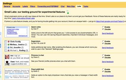 gmail-labs-1 GMail Labs, ajoutez de nouvelles options à GMail