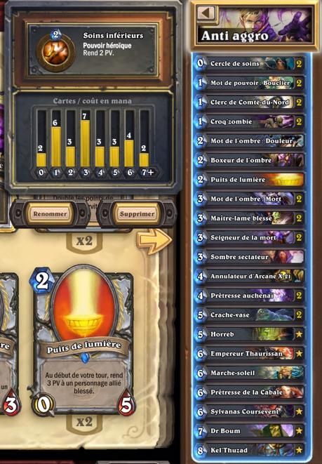 Monter son rank en début de mois sur Hearthstone… Anti aggro prêtre