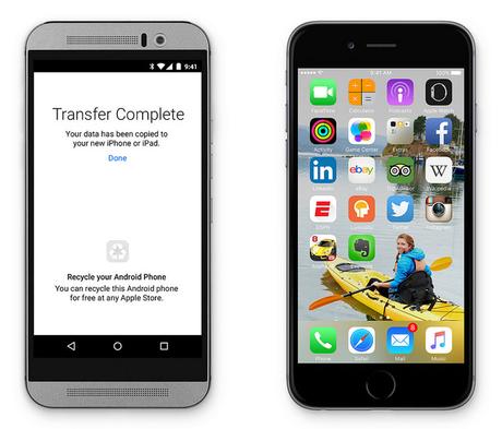 Une application pour passer d'Android à votre nouvel iPhone