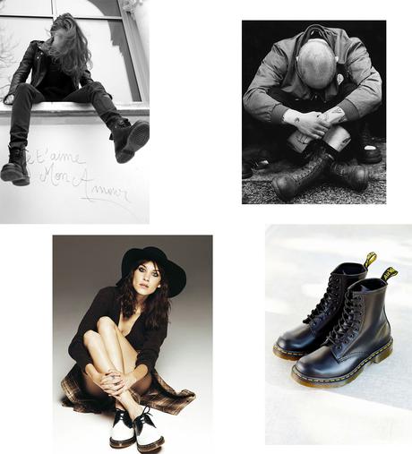 Dr. Martens, Made in England depuis 1960 dr-martens-shopping-selector-moodboard-folkr-1