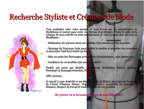 Service de Modéliste (Patron, Prototype, Gradation) Service de Modéliste (Patron, Prototype, Gradation)