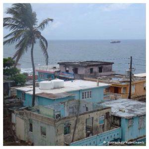 Les habitations modestes de San Juan, Porto Rico -