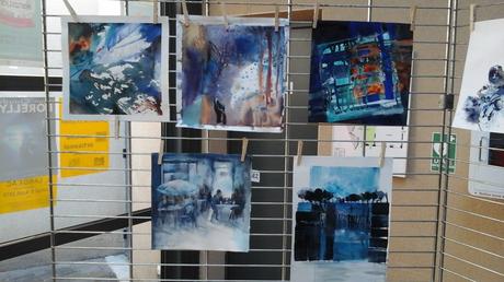 A Brioude : Quand les aquarellistes voient la vie en . . . bleu tmp_3234-20150714_183911-357129016