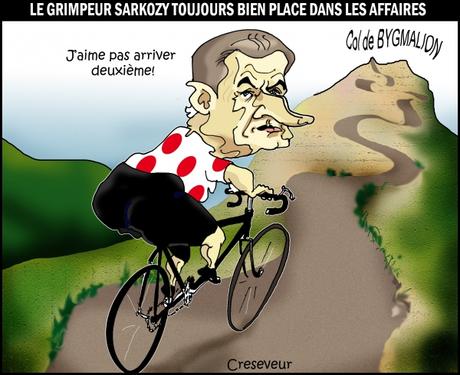 Sarkozy grimpeur hors catégorie dans la montagne des affaires