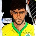 dessin de neymar