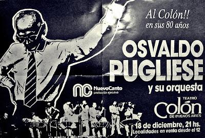 Hommage à Osvaldo Pugliese ce soir à la Academia Nacional del Tango [à l'affiche]