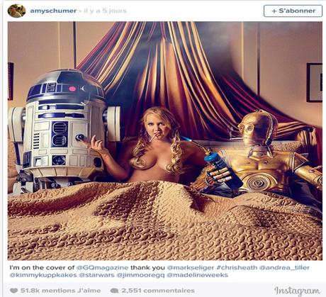 Darkplanneur vote « Pour » la parodie osée de Star wars par GQ (US) et Amy Schumer amyinsta2