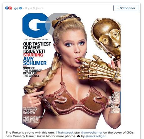 Darkplanneur vote « Pour » la parodie osée de Star wars par GQ (US) et Amy Schumer amyinsta