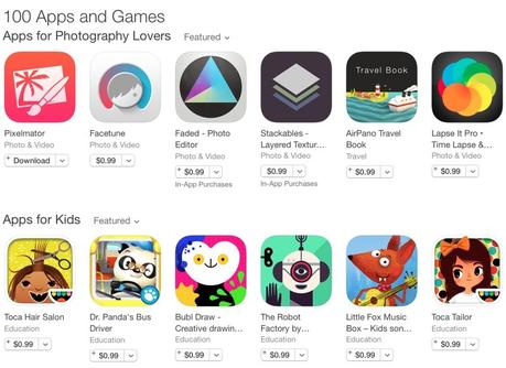 App Store méga promo: 100 apps à moins de 1 euro! App Store méga promo: 100 apps à moins de 1 euro!