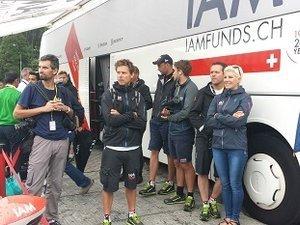 A l'arrivée du Tour, 21e étape Sèvres Champs-Elysées, avec IAM Cycling A l'arrivée du Tour, 21e étape Sèvres Champs-Elysées, avec IAM Cycling