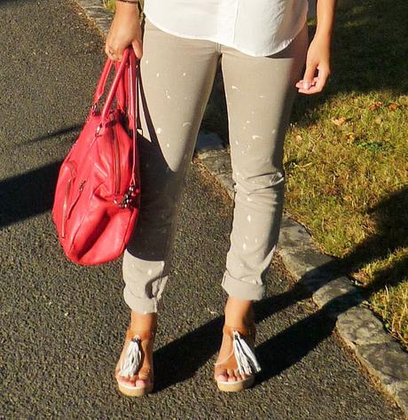 Look Mode Soldes jean beige tâché sud express Look Mode Soldes jean beige tâché sud express